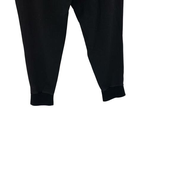 Theory Double Knit Jersey Slouchy Jogger Pants Split Hem Ankle Black Large - Picture 10 of 11